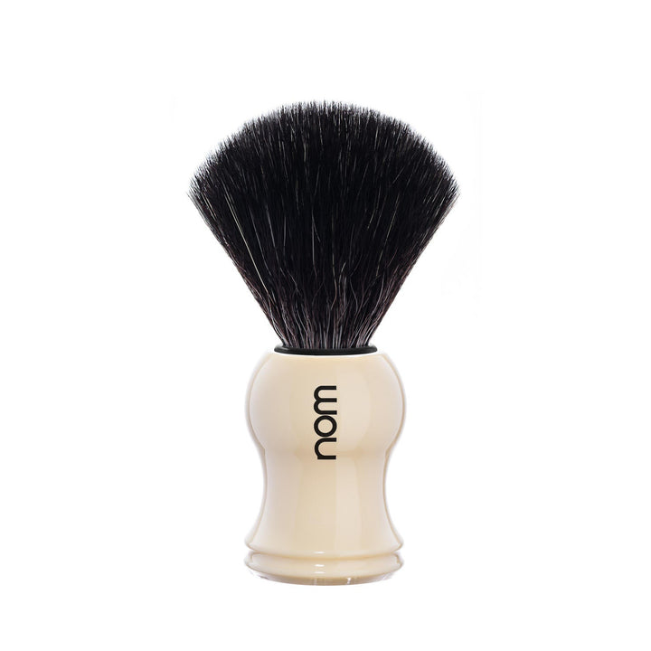 nom GUSTAV Black Fibre Shaving Brush in Cream