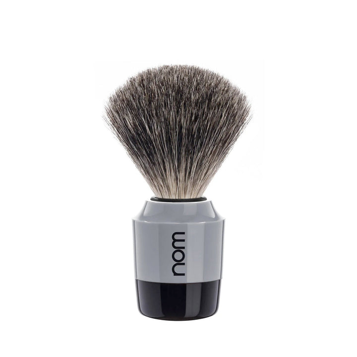 nom MARTEN Pure Badger Shaving Brush in Grey