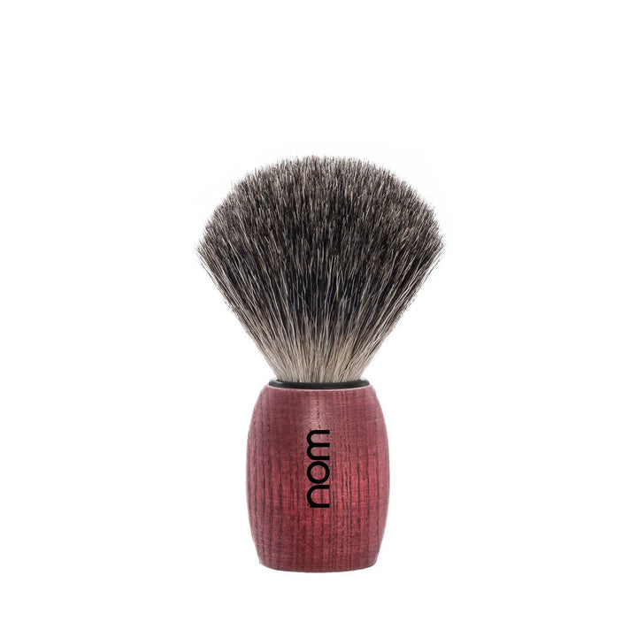 nom OLE Pure Badger Shaving Brush in Blushed Ash