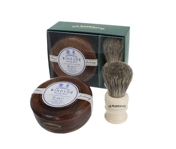 D.R. Harris Windsor Shaving Gift Set, Mahogany